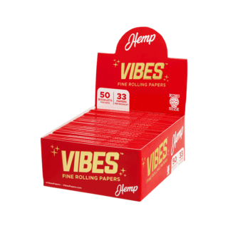 Vibes Rolling Papers- Hemp- King Size Slim Full Box