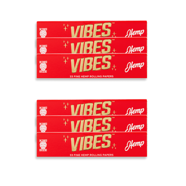Vibes Rolling Papers- Hemp- King Size Slim