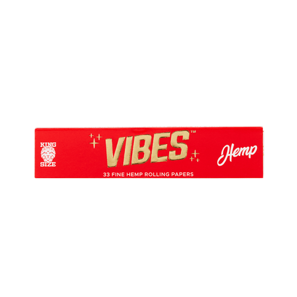 Vibes Rolling Papers- Hemp- King Size Slim
