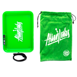 Glow Tray Alien Labs Green Rolling Tray With Bag And Cable