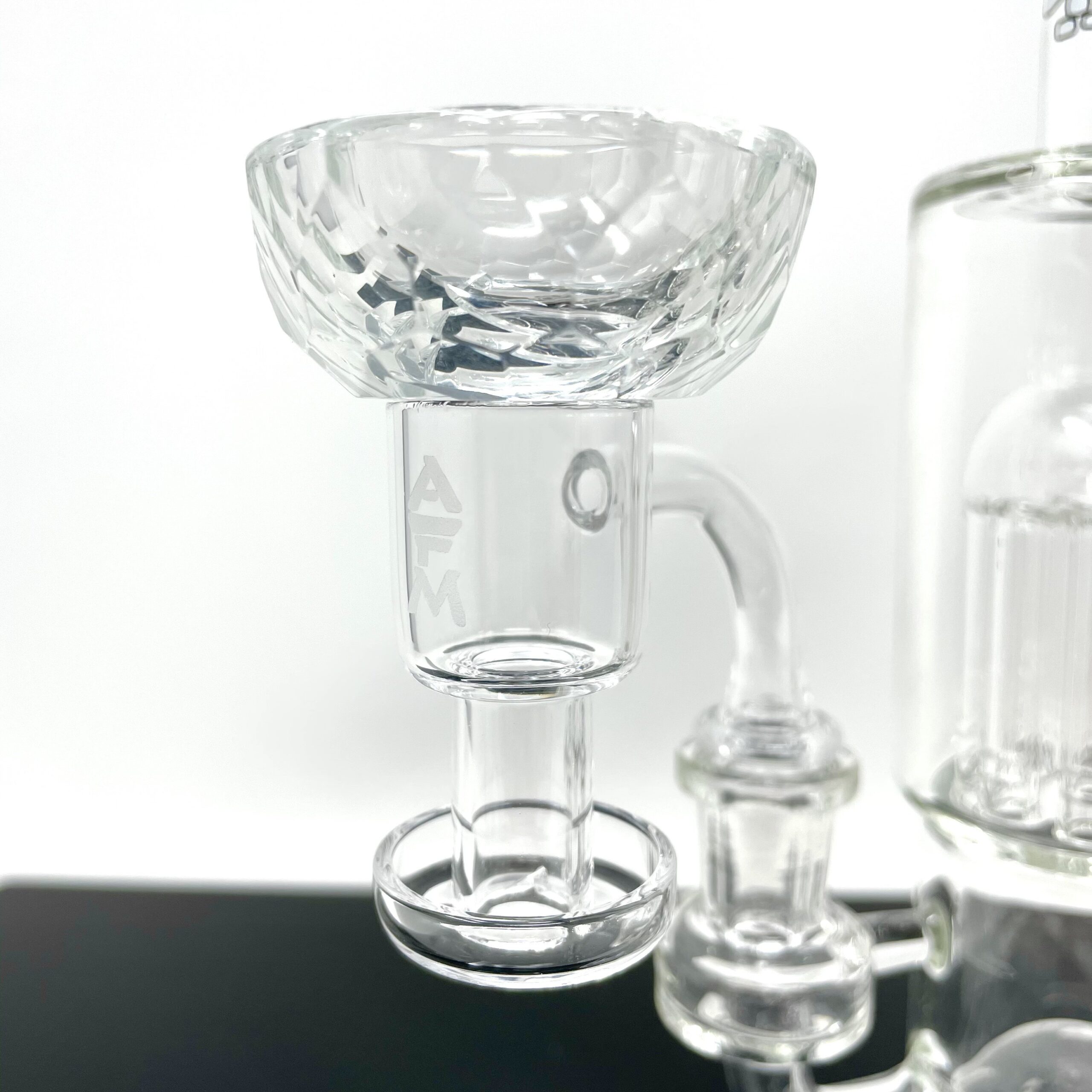 Alien Flower Monkey Disc Spinner Cap Dish V3 displayed on Terp Slurper to show use