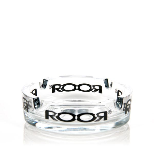 ROOR Glass Ash Tray - Black Logo