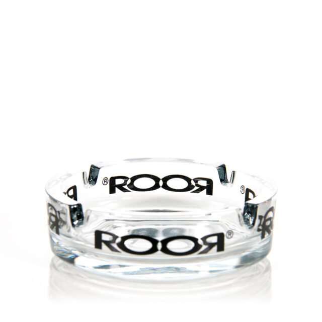 ROOR Glass Ash Tray - Black Logo