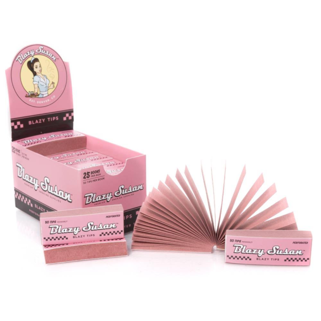 Blazy Susan Perforated Pink Filter Tips