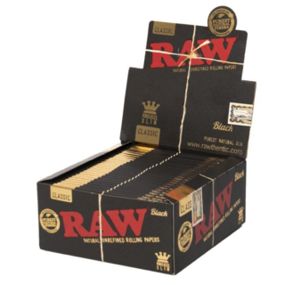RAW BLACK Classic King Size Slims Full Box