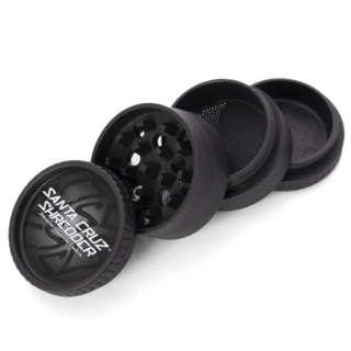 Santa Cruz Hemp Grinder 4-Piece - Black