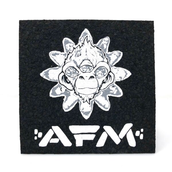 Alien Flower Monkey Mood Mat (14cm) - White