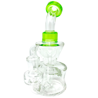 Alien Flower Monkey Coloured Lip Receycler 18cm (7") - Lime