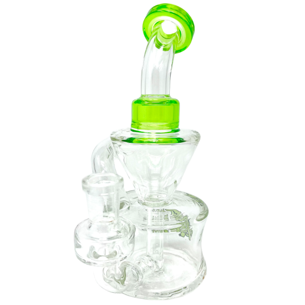 Alien Flower Monkey Coloured Lip Receycler 18cm (7") - Lime