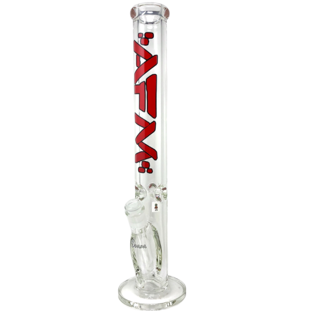 Alien Flower Monkey The Lightbeam Tube Bong 9mm - 46cm (18") Red Logo