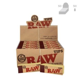 RAW Original Natural Paper Filter Tips 50/Tips Full Box