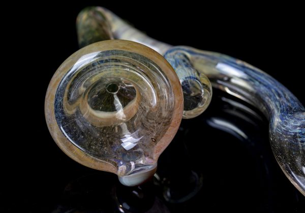 Praxis Glass - Horned Sherlock Pipe Close Up of Bowl Piece
