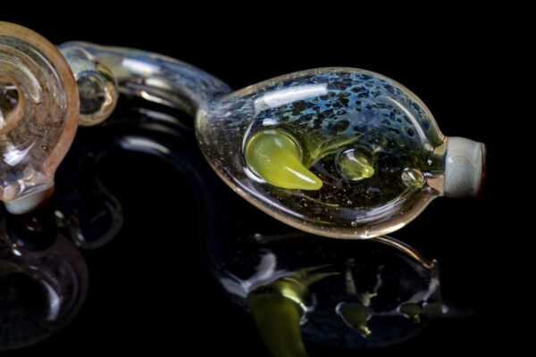 Praxis Glass - Horned Sherlock Pipe Close Up of Horns on Mouth Piece