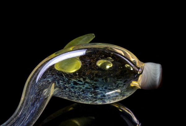 Praxis Glass - Horned Sherlock Pipe Close up Of Mouth Piece