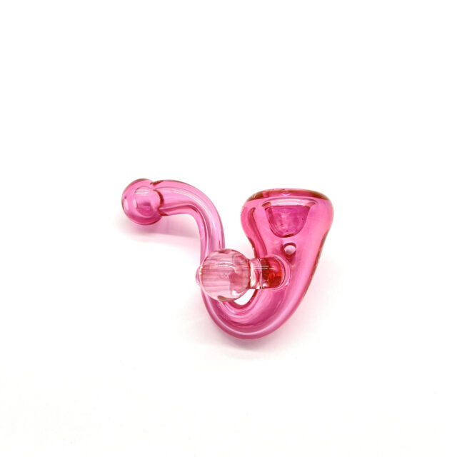 Praxis Glass One Piece Sherlock Pipe in Hot Pink