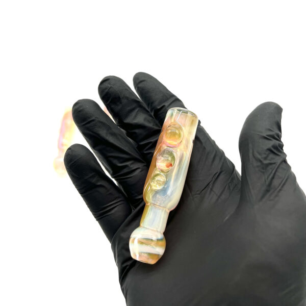 Sunset coloured Praxis Glass One Hitter Voyager 2.0 Pipe with No Handle