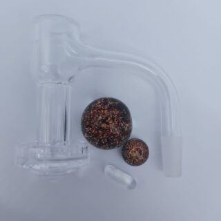 Diamond Bottomed Terp Slurper Quartz 90 Degree Banger with Slurper Set by Privileged Lungs